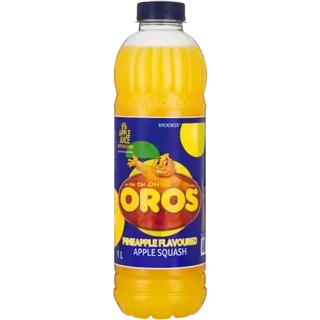 Oros Pineapple Flavoured Apple Concentrated Squash 1L REDUCED BEST BY DATE 15 AUGUST 2025