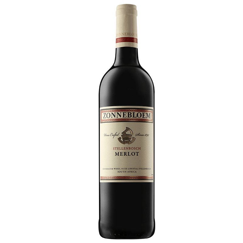Zonnebloem Merlot - A smooth, fruit‑rich Merlot with plum, red berry, and soft mocha notes — warm, easy‑drinking, and perfect for any occasion.