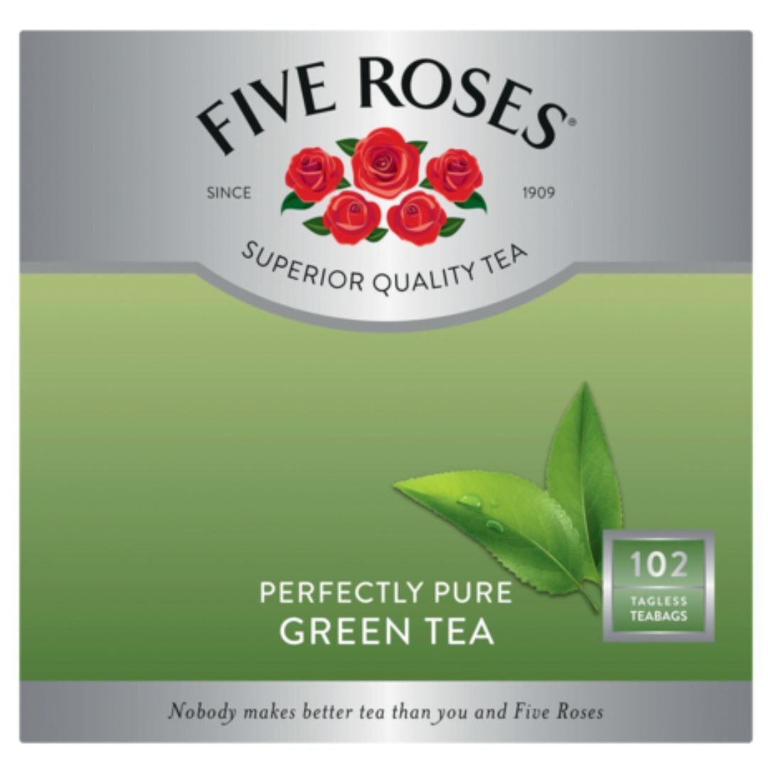 Five Roses Green Tea Tagless teabags