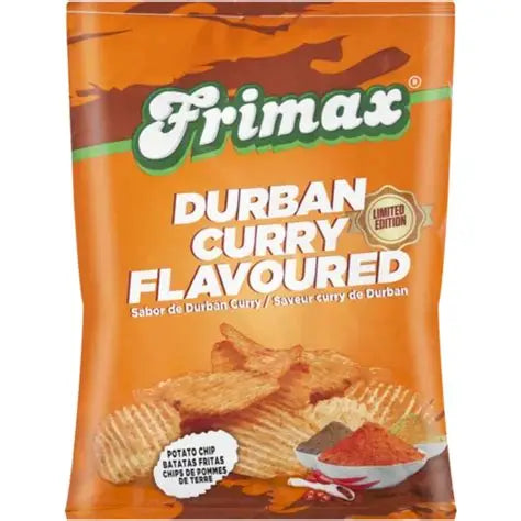 Frimax Potato Chips Durban Curry 125g Bag