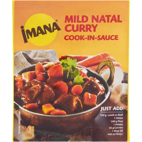 Imana Dry Cook In Sauce Mild Natal Curry 48g sachet