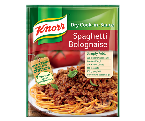 Knorr Dry Cook In Sauce Spaghetti Bolognese