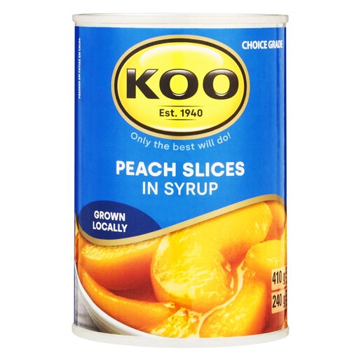 Koo Fruit Peach Slices in syrup 410g