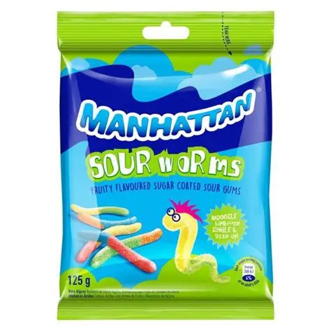 Manhattan Sour Worms – 125g