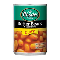 Rhodes Butter Beans in Curry Sauce 400g – Classic South African Comfort Food in Portugal