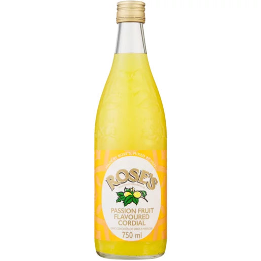 Rose's Passion Fruit Flavoured Cordial 750ml