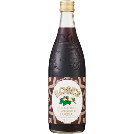 Rose's Kola Flavoured Cordial Bottle 750ml