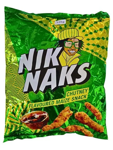 Simba NikNaks Fruit Chutney 135g - Crunchy maize curls with that iconic sweet‑tangy chutney flavour — proudly South African.
