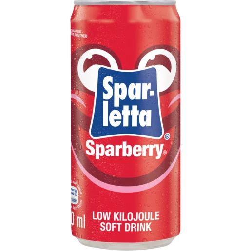 Sparletta Sparberry Flavoured Soft Drink Can 300ml