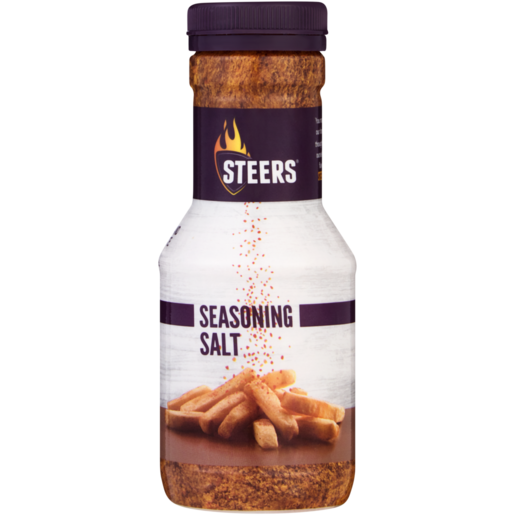 Steers Seasoning Salt 225g – SA’s Favourite Chip Sprinkle Now in Portugal